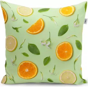 Polštář Sablio Polštář Citrus a květ - 40x40 cm