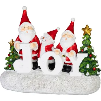 Vánoce Dekorace MagicHome Vánoce, Santa JOY, 11x24.5x19.5 cm
