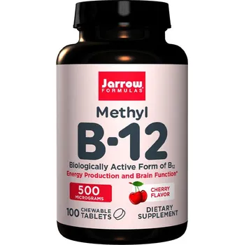 Přírodní produkt Jarrow Formulas Methyl B-12 500 mcg (100 Cucavá tableta, Třešeň)