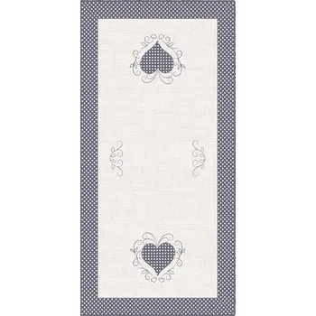 ubrus Ubrus srdce béžové 50x100