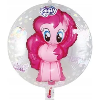 Balónek FÓLIOVÝ BALÓN V BALÓNU K NAROZENINÁM MY LITTLE PONY PINKIE PIE VELKÝ NA HELIUM