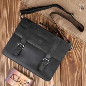 Taška na notebook Paolo Peruzzi , přírodní kůže, hladká