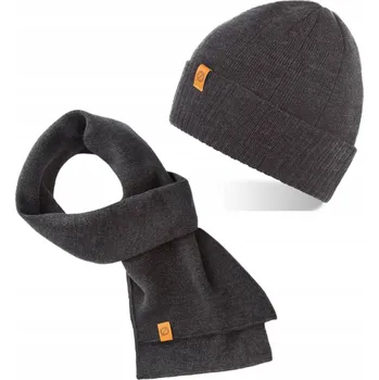 Čepice Brødrene sada: čepice a šála, univerzální velikost, šedá