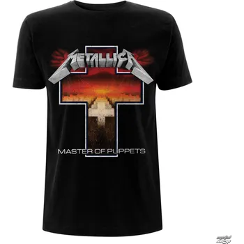 Pánské tričko Tričko metal pánské Metallica - Master Of Puppets Cross - ROCK OFF - METTS07MB RTMTLTSBCRO - XL