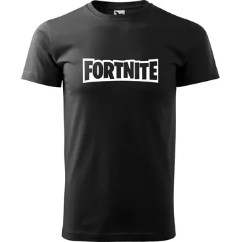 Sablio Tričko s potiskem Fortnite - černé XL