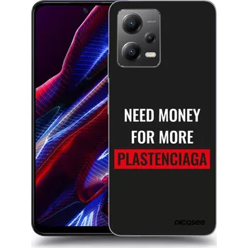 Pouzdro na mobilní telefon Picasee silikonový průhledný obal pro Xiaomi Poco X5 - More PLASTENCIAGA
