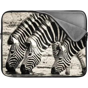pouzdro na notebook Sablio Obal na notebook Zebry u vody - 17"