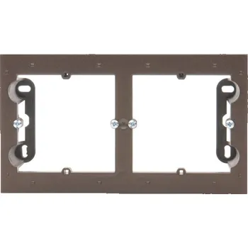 Elektroinstalační krabice Krabice pro povrchovou montáž 2 násobná, Simon 54 DPN2/46, hnědá metalizovaná