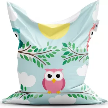 Sedací pytel Sablio Sedací vak Classic Sovičky - 200x140 cm