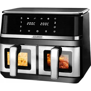 fritéza Horkovzdušná fritéza AIR FRYER STILHOFF 8,2L dvoukomorová velká