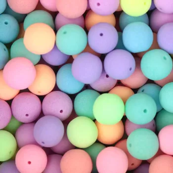 Dětské navlékací korálky Pro Háčkování Korálek neon skleněný 8 mm neonově pastelový mix 30 ks