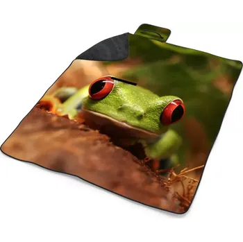 deka Sablio Plážová deka Zelená žába: 200x140 cm