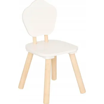 Jídelní židlička DĚTSKÁ ŽIDLIČKA DŘEVĚNÁ MDF E1 NOHY BOROVICE VÝŠKA 52,5 CM