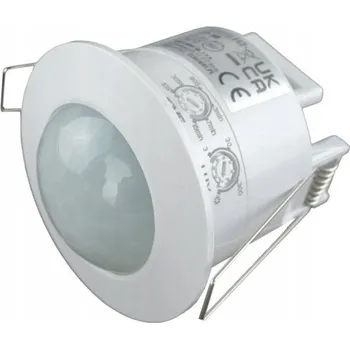 Zabezpečovací technika PIR Čidlo Pohybu Stropní Zapuštěné BÍLÉ LED 600W NASTAVITELNÉ ECOLIGHT