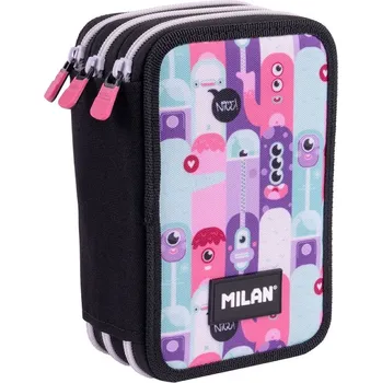 Set školních potřeb Penál MILAN 3-patrový/plný, Aliens 2 série