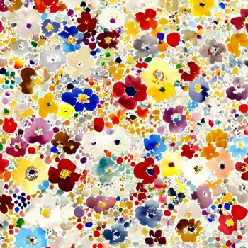 Bavlna premium NELA barevné mini květiny Explosion