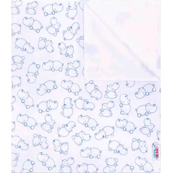 Přebalovací podložka Nepromokavá flanelová podložka NEW BABY hroch