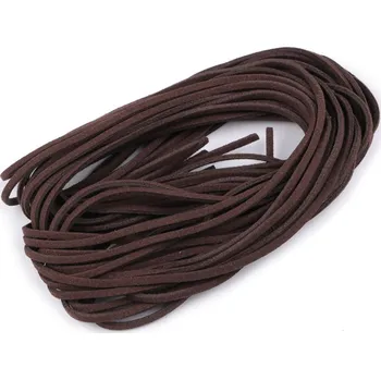 Řemínek imitace kůže šíře 3 mm, barva 17 (5) hnědá tmavá