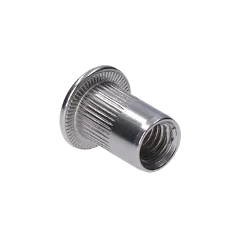 Matice Nerezová límcová nýtovací matice M10, zapuštěná hlava, rýhovaný dřík, AISI304 Průměr 10/13 M5 7