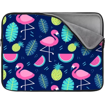 pouzdro na notebook Sablio Obal na notebook Růžoví plameňáci - 13"