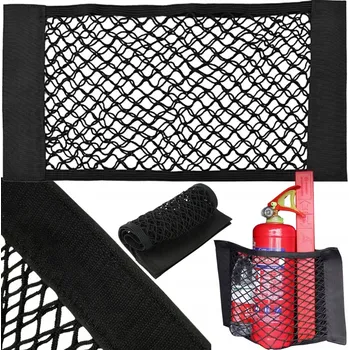 autokoberec Organizér síťka na suchý zip do kufru auta 50x25