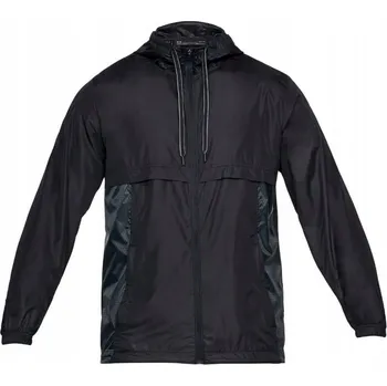 Pánská casual bunda UNDER ARMOUR BĚŽECKÁ BUNDA PROTI VĚTRU ČERNÁ 1306482 M