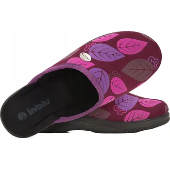 Dámská obuv INBLU CU-5F DOMÁCÍ DÁMSKÉ PANTOFLE PANTOFLE SANDÁLE PU švestkové 38