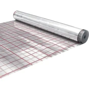 Stavební fólie Novaservis F50 stříbrná 0,105 mm 1 x 50 m