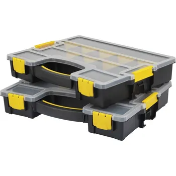 TOOLCRAFT box na součástky (d x š x v) 370 x 286 x 140 mm přihrádek: 15 variabilní rozčlenění Obsah 2 ks