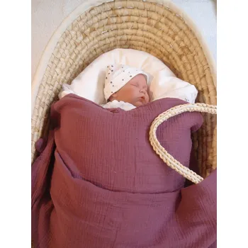 Dětská deka Pro útulný domov Deka mušelínová Vínová