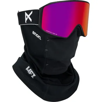 brýle Anon M4 Cylindrical MFI Face Mask - Black/Perceive Sunny Red one size