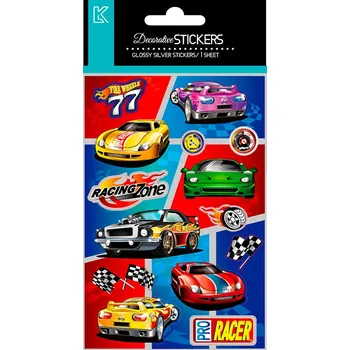 Samolepící dekorace Samolepky ZÁVODNÍ AUTA