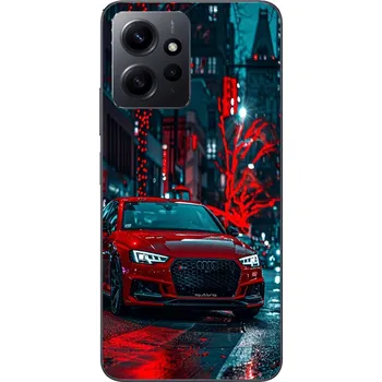 Pouzdro na mobilní telefon POUZDRO PRO XIAOMI REDMI NOTE 12 4G - AUDI AUTOMOBILOVÝ TUNNING AUTA