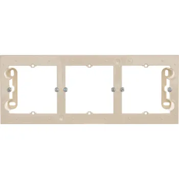 Elektroinstalační krabice Krabice pro povrchovou montáž 3 násobná, Simon 54 DPN3/41, krémová