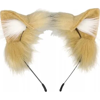 Čelenka DKM čelenka do vlasů kočičí uši oranžová