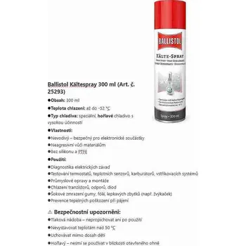 Satos Chladicí sprej, 300 ml, BALLISTOL 25293