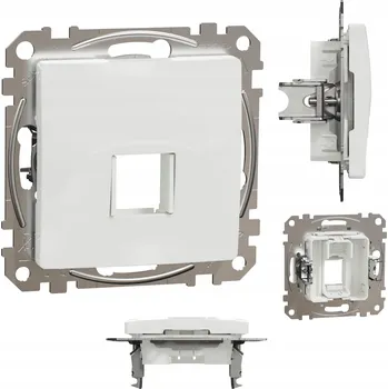 Elektrická zásuvka Internetová a telefonní zásuvka nástěnná Schneider Electric bílá