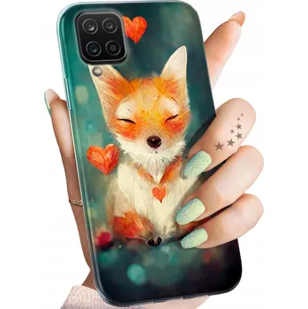 Pouzdro na mobilní telefon Hello Case pro Samsung Galaxy A12 s oranžovou Zadní Kryt
