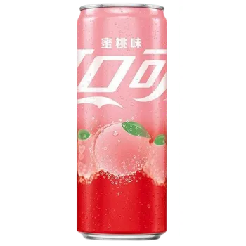 Limonáda Coca Cola sycený kolový nápoj s příchutí broskve 330 ml