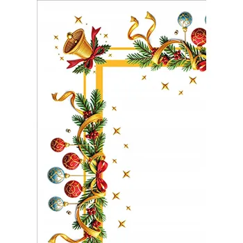 Vánoční dekorace Vánoční ubrus Baňky 50x100