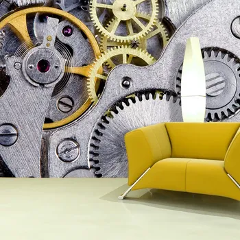 Tapeta Sablio Tapeta Hodinový strojek - 125x75 cm