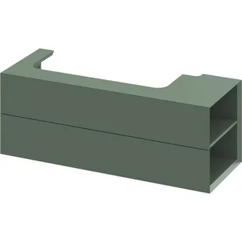 Koupelnový nábytek Ravak Lite Skříňka pod umyvadlo 120x45 cm s bočními poličkami, pravá - grey green X000001894