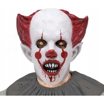 Karnevalová maska Maska na obličej Guirca GU2946 latexová klaun bílý