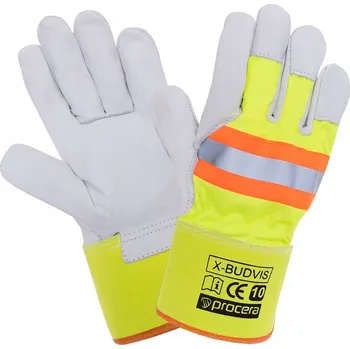 Pracovní rukavice Pracovní rukavice Procera X-BUDVIS kožené krátké velikost 10 - XL