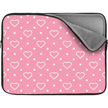 pouzdro na notebook Sablio Obal na notebook Srdce a tečky - 13"