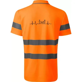 EKG rodina a dvě holky - HV Runway 2V9 - Reflexní polokošile - S ( Neonově oranžová )