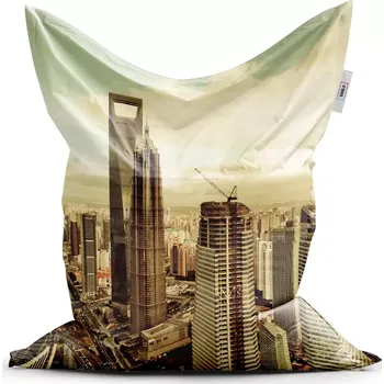 Sedací pytel Sablio Sedací vak Classic Mrakodrapy 4 - 150x100 cm