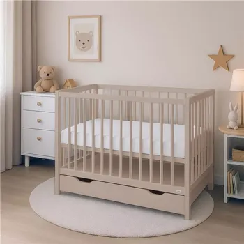 Dětská postýlka Dětská postýlka se zásuvkou New Baby Basic kašmírová
