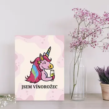 Víno Sablio Dárková cedulka Jsem vínorožec: 30x40 cm