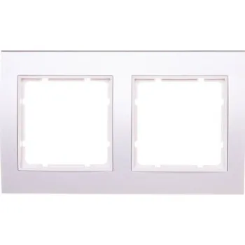vypínač Dvojitý Rámeček Hager bílý